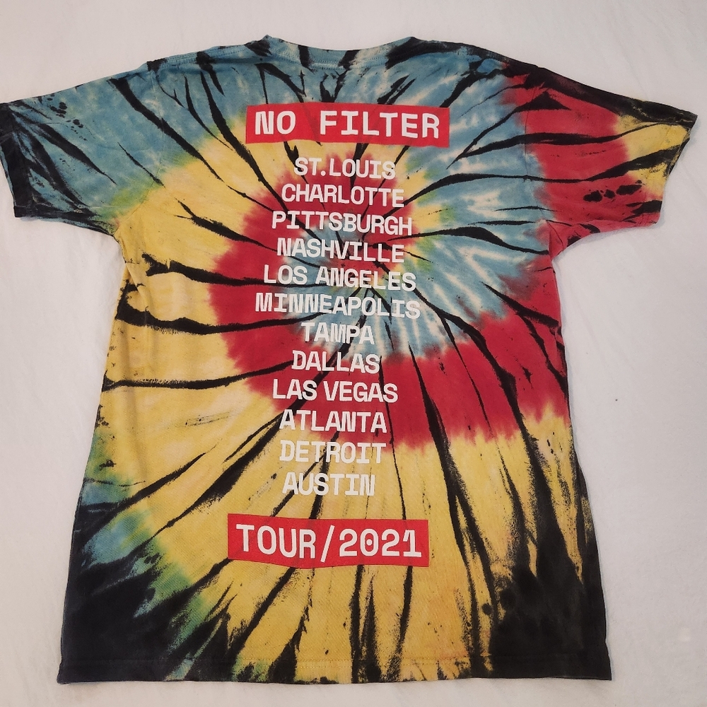 Rolling Stones No Filter Tour 2021 Concert Shirt Tee T-shirt Tie Dye Band Sz M - Picture 10 of 10
